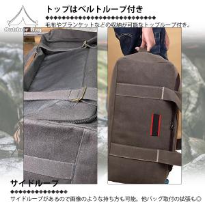 キャンプ アウトドア バッグ カーキ ブラック...の詳細画像3