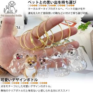 ペットの毛収納ボトル キーホルダー ペット遺毛...の詳細画像1