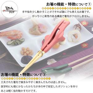 箸ぞうくん クリア 大きめ 右手用 左手用 介...の詳細画像3