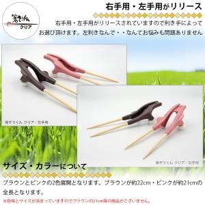 箸ぞうくん クリア 大きめ 右手用 左手用 介...の詳細画像4