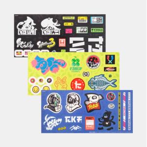 スプラトゥーン3 イカすテッカー 3種セット 14×30cm ステッカー シール　未開封品｜nohonola