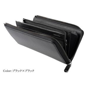 長財布 革 メンズ カーボンレザー ノイインテ...の詳細画像2