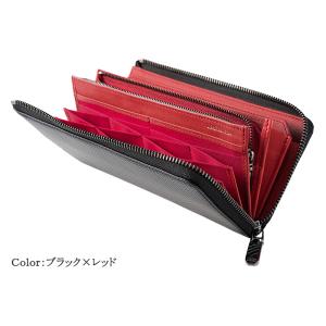 長財布 革 メンズ カーボンレザー ノイインテ...の詳細画像4