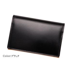 メンズ 名刺入れ ブランド コードバン 革 日...の詳細画像1