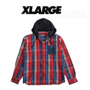XLARGE  エクストララージ   H/S  PLAID FLANNEL SHIRT メンズ  シャツ 　ネルシャツ 　チェック　　チェックシャツ　　フランネルシャツ　01153402｜noisy-store