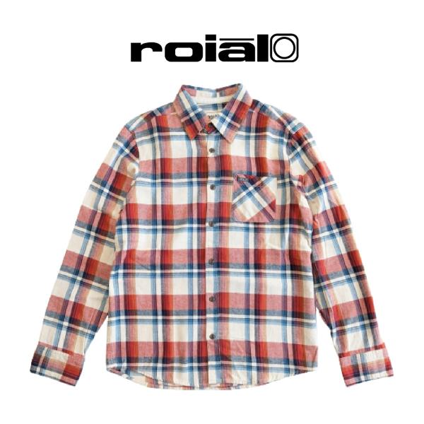 ROIAL　長袖シャツ　13FMT01　ロイアル　サーフ　ネルシャツ　チェックシャツ　カリフォルニア...