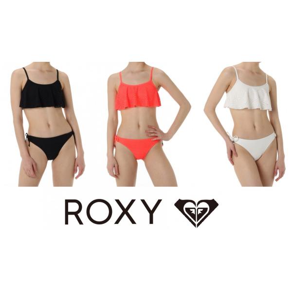 ROXY　ロキシー　水着　ビキニ　ホルター　レース UV UPF50+　体型カバー　フィットネス　海...
