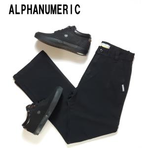 アルファヌメリック  men's  メンズ  パンツ  ズボン  a#  ALPHANUMERIC  alphanumeric  ブラック  デニム  41A-1002｜noisy-store