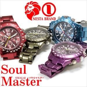ネスタブランド 腕時計 NESTA BRAND ソウルマスター アルミニウム SMAL42RE メンズ セール｜noisy-store