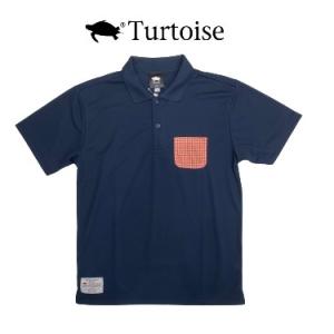 Turtoise ポロシャツ　Tシャツ　メンズ　タータス　夏　シンプル　カメ　ワンポイント　半袖  TOSH