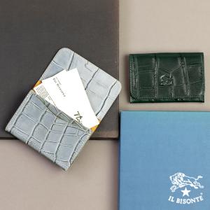 イルビゾンテ カードケース クロコエンボスドレ...の詳細画像1