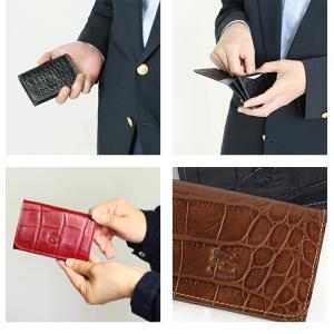 イルビゾンテ カードケース クロコエンボスドレ...の詳細画像3