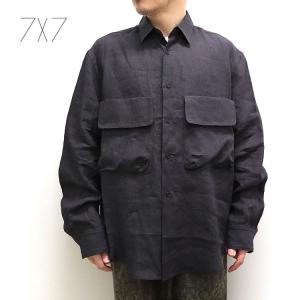 【s20】【セブンバイセブン/7×7】POCKET SHIRTS（ポケットシャツ）-Linen-[800-2150056]【送料無料】【キャンセル返品交換不可】【let】｜noix