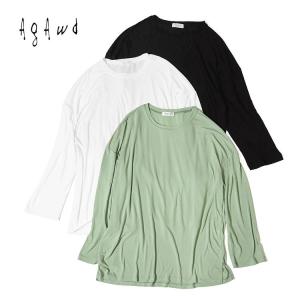 【アガウド/AgAwd】Rayon Loose Cutsew（レーヨンルーズカットソー）[2201-660074]【送料無料】｜noix