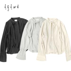 【アガウド/AgAwd】Ribbon Blouse（リボンブラウス）[2301-770527]【送料無料】｜noix