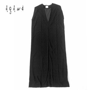 【アガウド/AgAwd】Wavy Jacquard Onepiece（ウェービージャガードワンピース）[2318-440505]【送料無料】｜noix