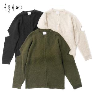 【アガウド/AgAwd】Slit Knit Cardigan（スリットニットカーディガン）[2314-550960]【送料無料】｜noix