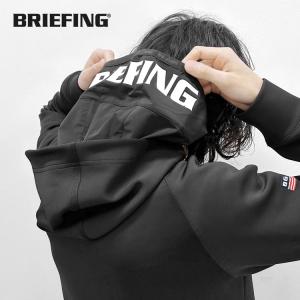 超美品】ブリーフィング ニットパーカー ブルー系 背面ロゴ 超美品】ブリーフィング ニットパーカー ブルー系 背面ロゴ