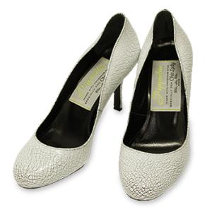 【在庫処分】【ピッピシック/Pippichic】ラウンドトゥパンプス(クラックホワイト) [pp14...