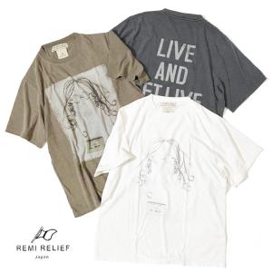 REMI RELIEF（レミ レリーフ） Tシャツ プリント ビッグ Tシャツ HARD