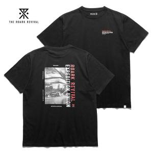 【s20】【ロアーク リバイバル/ROARK REVIVAL】”R.E.U” PHOTO TEE（”R.E.U”フォトティー）[RTJD804-BLK]【キャンセル返品交換不可】【let】｜noix