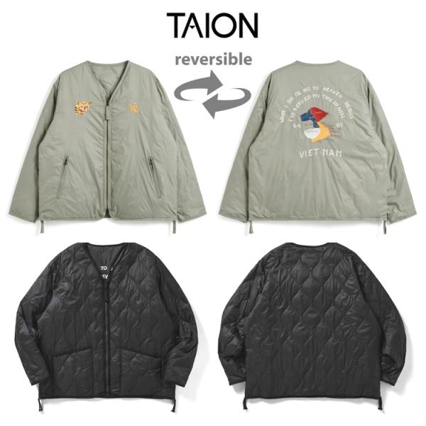 タイオン TAION ジャパンスペシャル リバーシブル ベトジャン ダウンジャケット TAION-J...