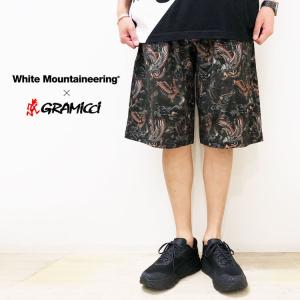 【s20】【White Mountaineering】WM×GRAMICCI BIRDS PATTERN WIDE SHORT PANTS[WM2271416]【送料無料】【キャンセル返品交換不可】【let】｜noix