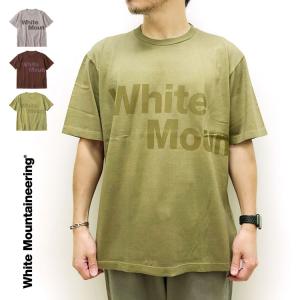 【s20】【ホワイトマウンテニアリング/White Mountaineering】GARMENT DYE LOGO T-SHIRT [WM2273506]【送料無料】【キャンセル返品交換不可】【let】｜noix