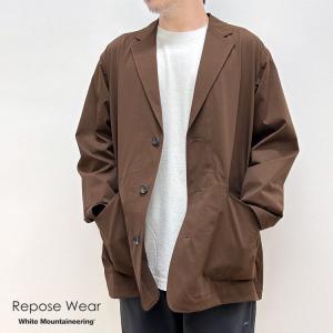 【ホワイトマウンテニアリング/White Mountaineering】3B TWILL EASY JACKET（3ボタンツイルイージージャケット）[RW2373201]【送料無料】｜noix