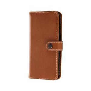 レイ アウト iPhone SE / iPhone5s / iPhone5 ケース 手帳型 本革 スナップボタン キャメル RT-P11RLC2/K