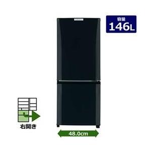 MITSUBISHI 2ドア冷蔵庫 (146L) 右開き サ...