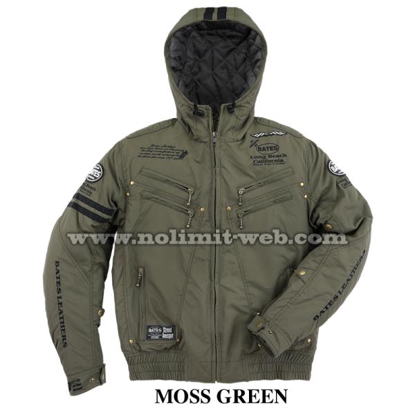 SALE　ベイツ SA-N2354 (モスグリーン　Lサイズ) ナイロンパーカ メンズ 中綿入り　肩...