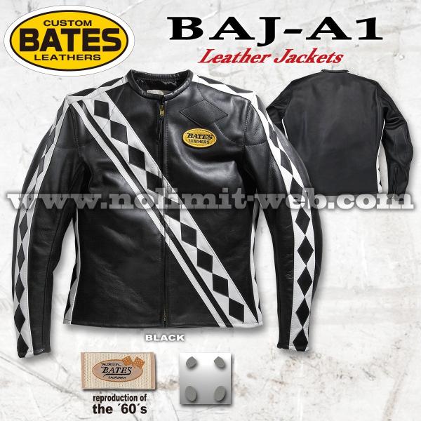 SALE　ベイツ レザージャケット BAJ-A1 メンズ 本革 シングル ライダース 革ジャン 復刻...