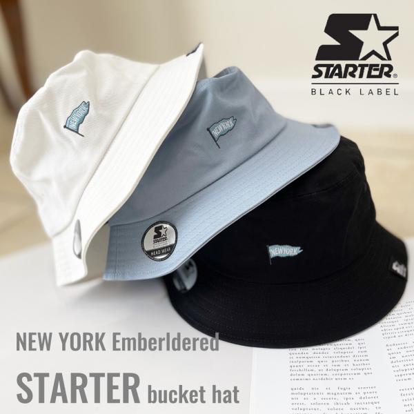 帽子 ハット STARTER BLACK LABEL スターター New ワンポイント バケット ハ...