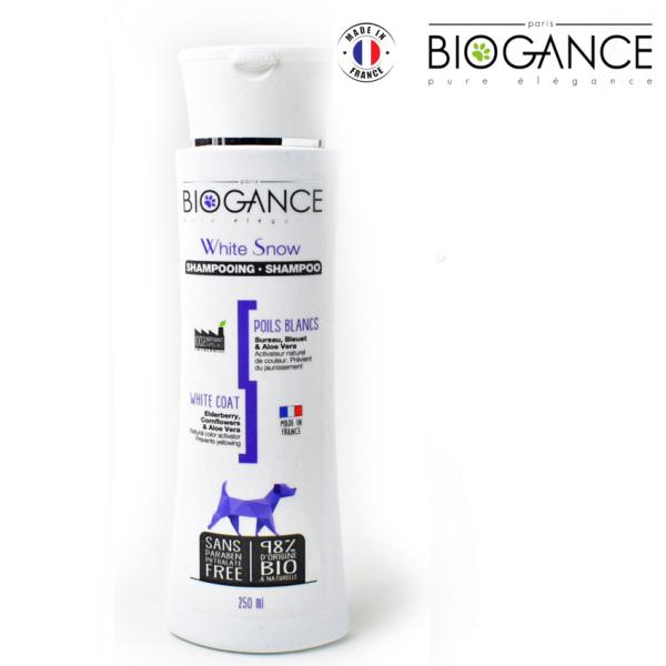 犬 シャンプー バイオガンス ホワイトスノー シャンプー  サロンで愛用 オーガニック 低刺激 フラ...