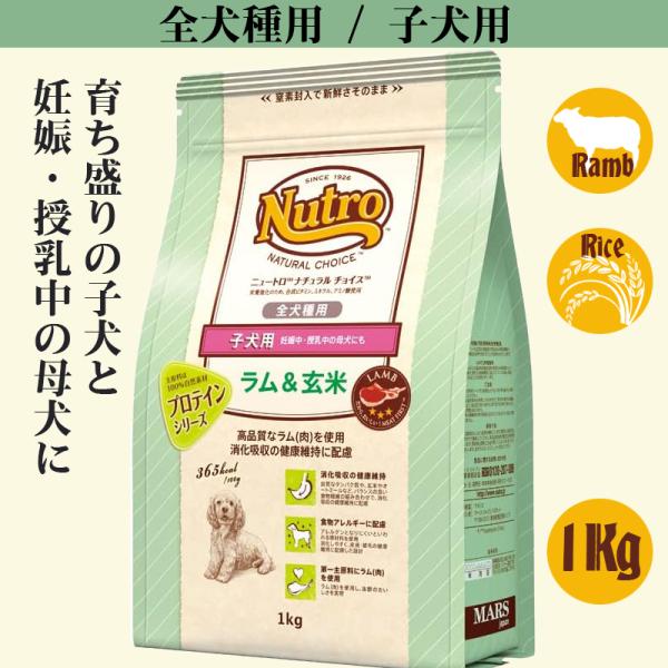 ニュートロ ナチュラル チョイス ラム&amp;玄米 子犬用 1Kg