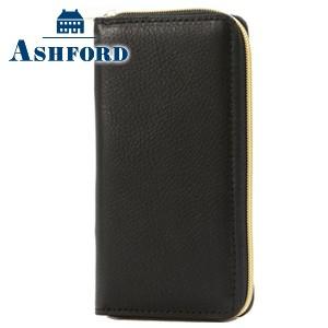 ASHFORD ペンケース 革 名入れ アシュフォード ライグ ブラック