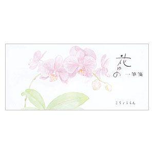 一筆箋 横罫 エムディーエス（MDS） 花ゆめ 秋コレクション コチョウラン 一筆箋 横罫 5冊セット 12-907｜nomado1230