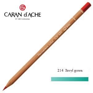 色鉛筆 油性 カランダッシュ プロフェッショナルライン ルミナンス 油性色鉛筆 単色 ベリルグリーン 6個セット 6901-214｜nomado1230