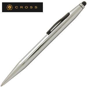 クロス テックツー ビジネス用 ボールペン黒+スタイラス 複合ペン クローム AT0652-2