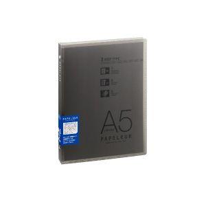 バインダー A5 キョクトウ・アソシエイツ バインダー A5 20穴 パペルール グレー 2セット ...