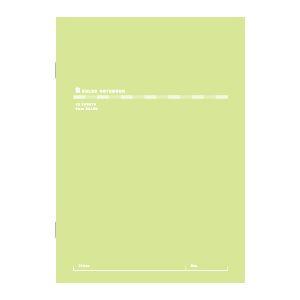 ノート キョクトウ・アソシエイツ ワイヤーステッチ 6号判 6ミリ罫 スリムノート ライトグリーン 5セット X01LG｜nomado1230