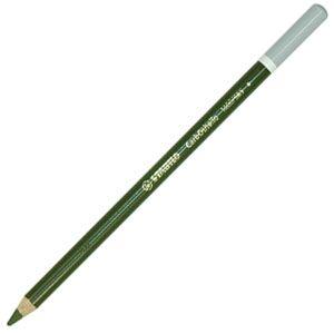 パステル色鉛筆 水彩 スタビロ カーブオテロ 水彩パステル色鉛筆 4.4ミリ 単色 12本セット オリーブグリーン 1400-585｜nomado1230