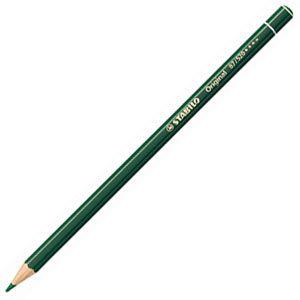 スタビロ オリジナル 硬質水彩色鉛筆 2.5ミリ 単色 12本セット ビリジャンマットディープ 87-520｜nomado1230