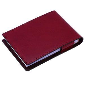 メモカバー 革 スリップオン Rio&DNLシリーズ ワイン RHODIA メモカバー No.11サイズ対応 IOL-2807WN｜nomado1230