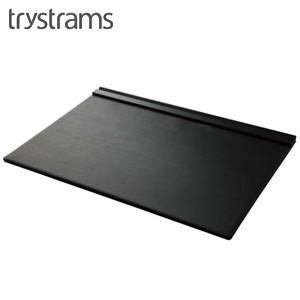 デスクトップ 革 A4 トライストラムス(trystrams) Authentic INTED レザー A4用 ブラック デスクマット THA-TB01｜nomado1230