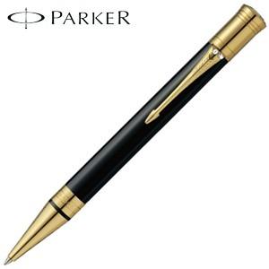 高級 ボールペン 名入れ パーカー デュオフォールド クラシック ボールペン ブラックGT No. 1931386｜nomado1230