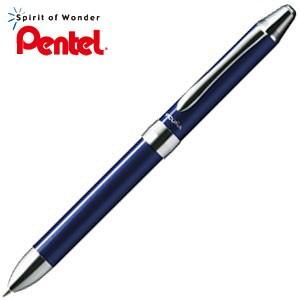高級 マルチペン 名入れ ぺんてる ビクーニャ イーエックス 複合筆記具 ブルー XBXW1375C｜nomado1230