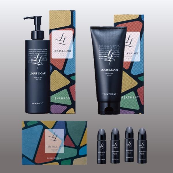 ルイス リカーリ シャンプー  300ml　トリートメント 200ml　スカルプセラム15ml 4本...