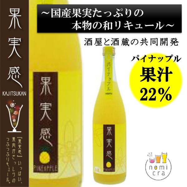 果実感 パイナップル リキュール 720ml 9度 果汁分22％
